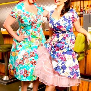 Cherry Velvet Plus - Print Dress